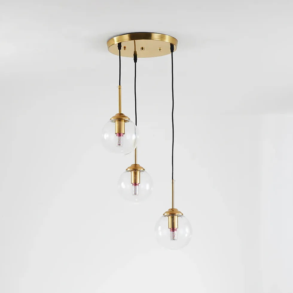 Semi-Transparent Glass Single-Head Minimalist Pendant Light