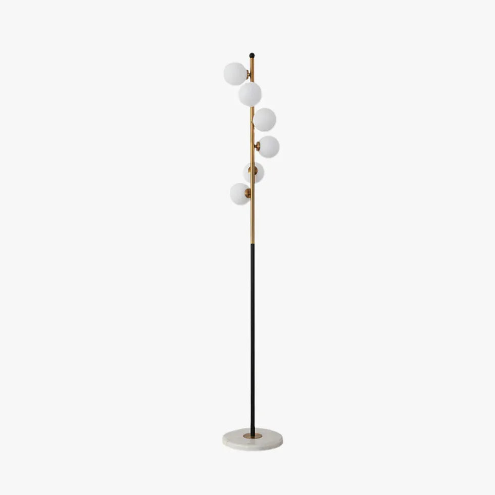 Multiple LED Glass Globes Modern Floor Lamp