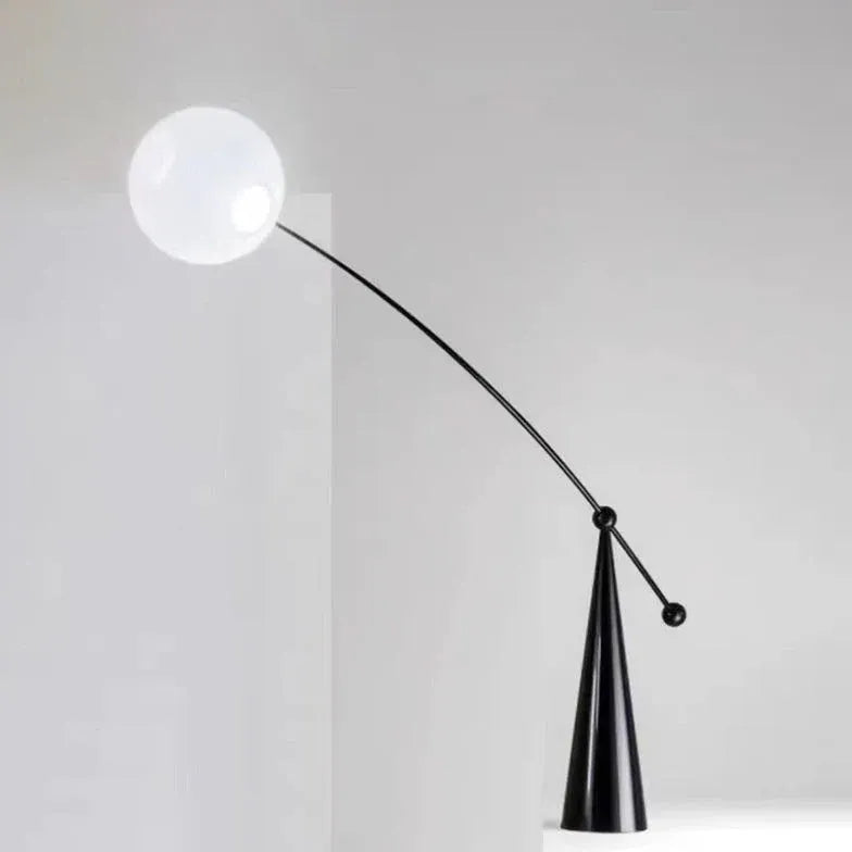 Arched Rod Sphere Modern Floor Lamp