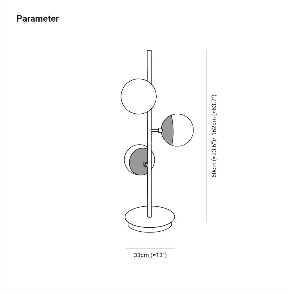 Three-Headed Sphere Modern Table Lamp