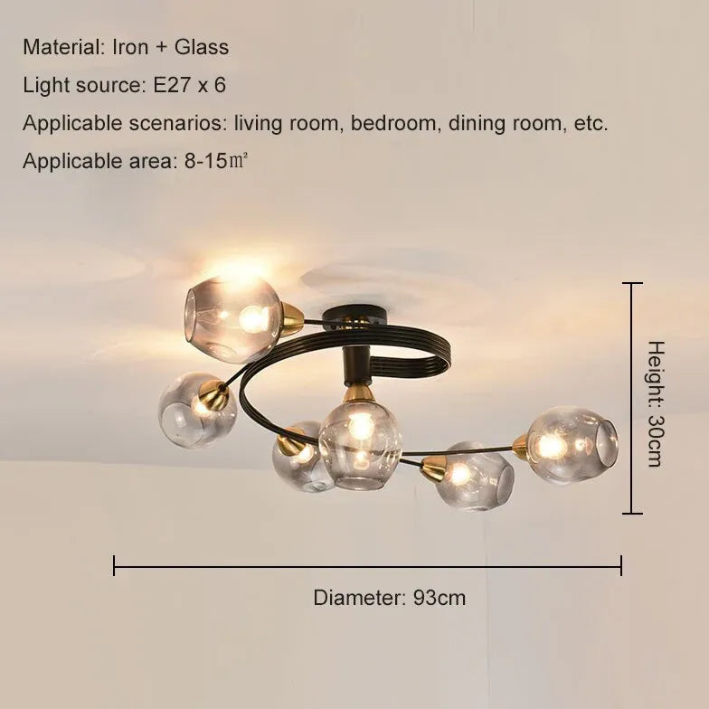 Lámparas de techo diseño para dormitorio empotrado