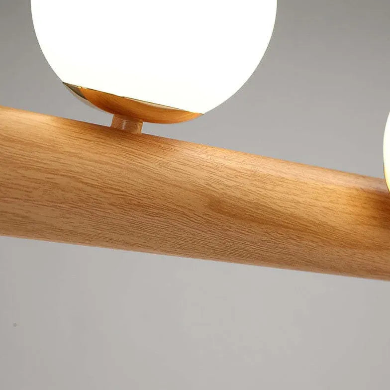 lámpara de techo comedor estilo nórdico madera creativa