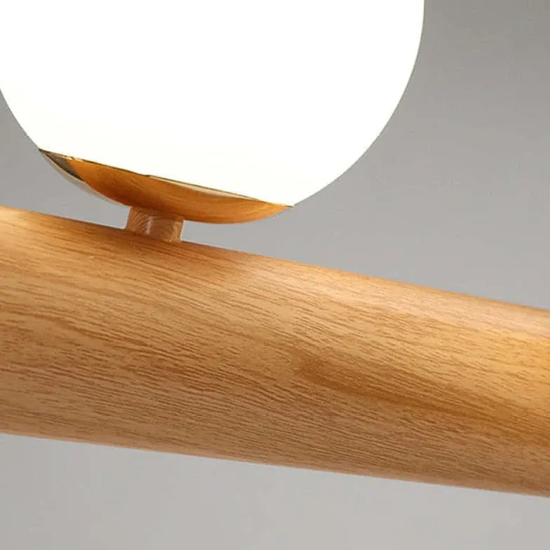 lámpara de techo comedor estilo nórdico madera creativa