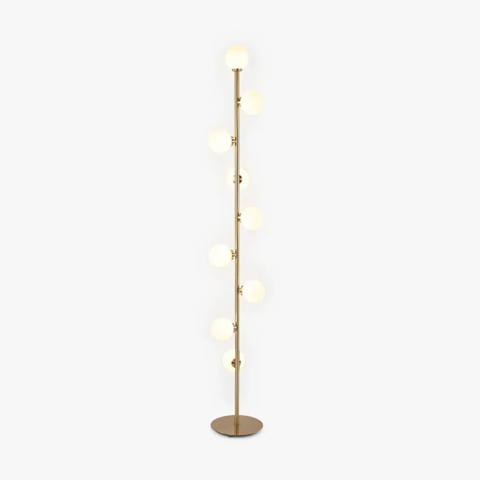 Multi-White Sphere Upright Modern Floor Lamp