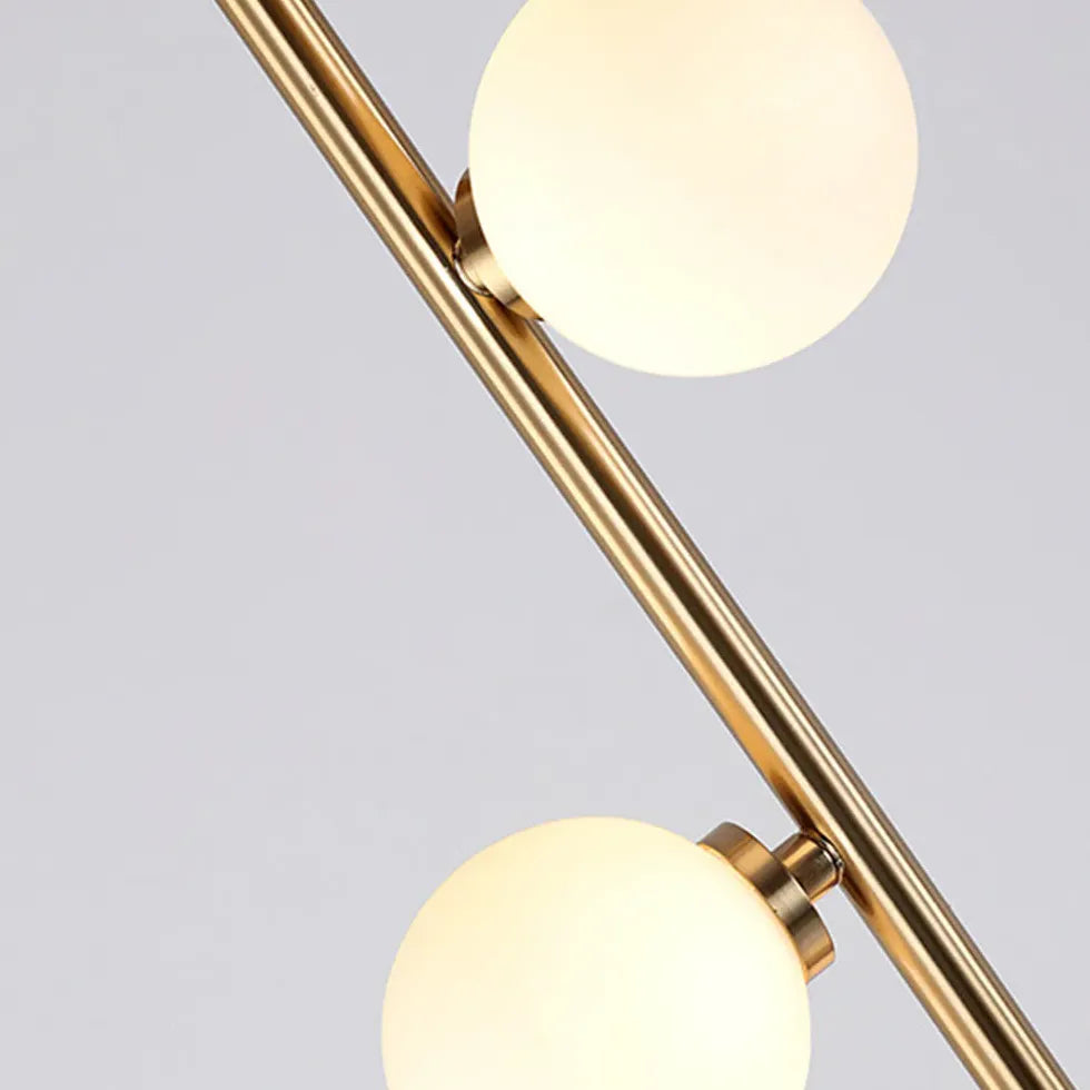 Multi-White Sphere Upright Modern Floor Lamp