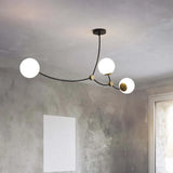 minimalist branch modern black chandelier