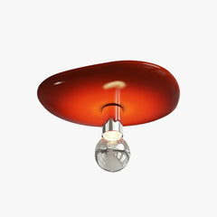 Plafones led empotrables diseño irregular de círculo con bombilla simple