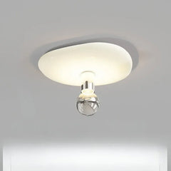Plafones led empotrables diseño irregular de círculo con bombilla simple