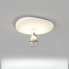 Plafones led empotrables diseño irregular de círculo con bombilla simple