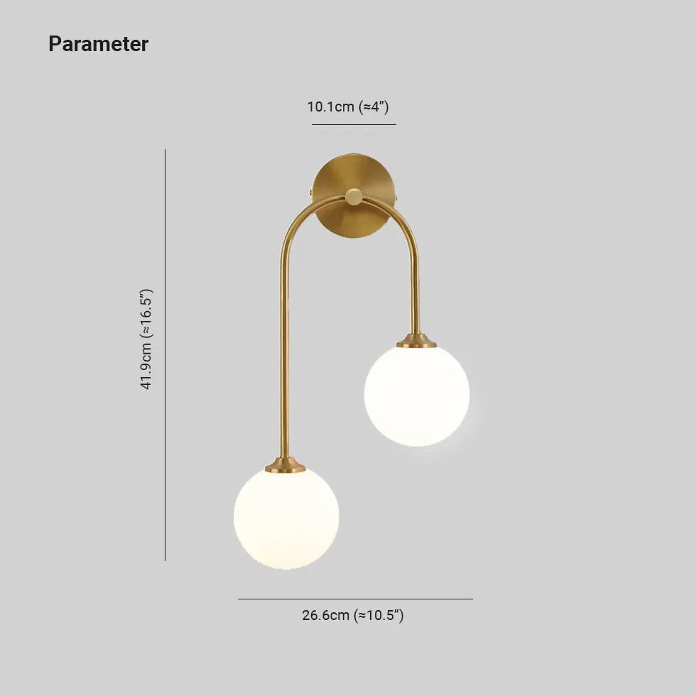 Apliques de pared de latón modernos para interiores 