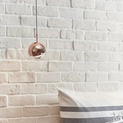 Lampara colgante mesita noche diseño moderno creativo con esfera de vidrio