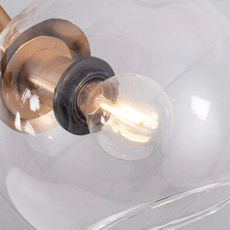 Clear Glass Multi-Ball for Living Room Pendant Light