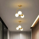 Lamparas colgantes doradas diseño moderno y creativo con LED