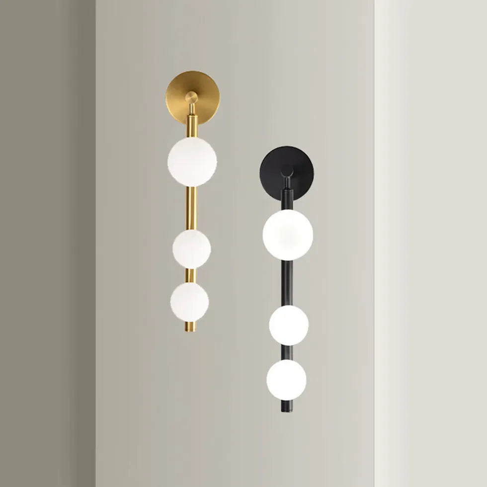 Multi-Globe Glass Modern Wall Light