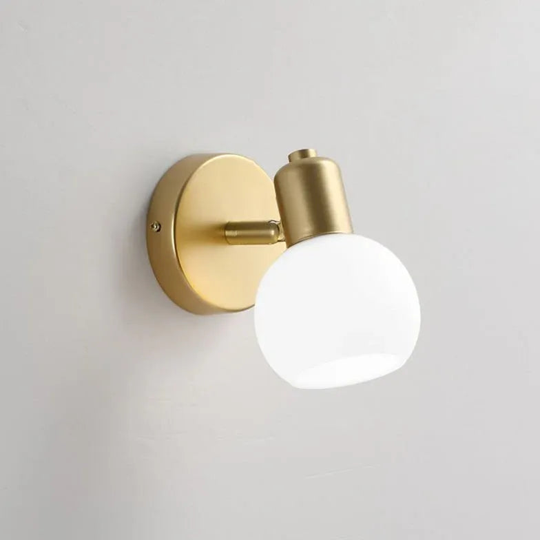 Gold Multi Arm Globe Glass Spotlight