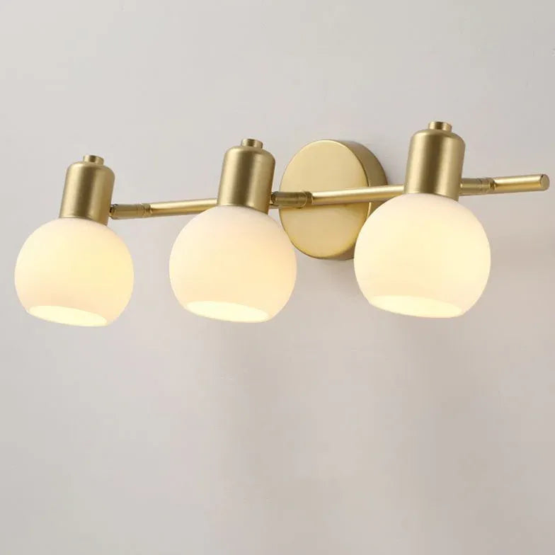 Gold Multi Arm Globe Glass Spotlight