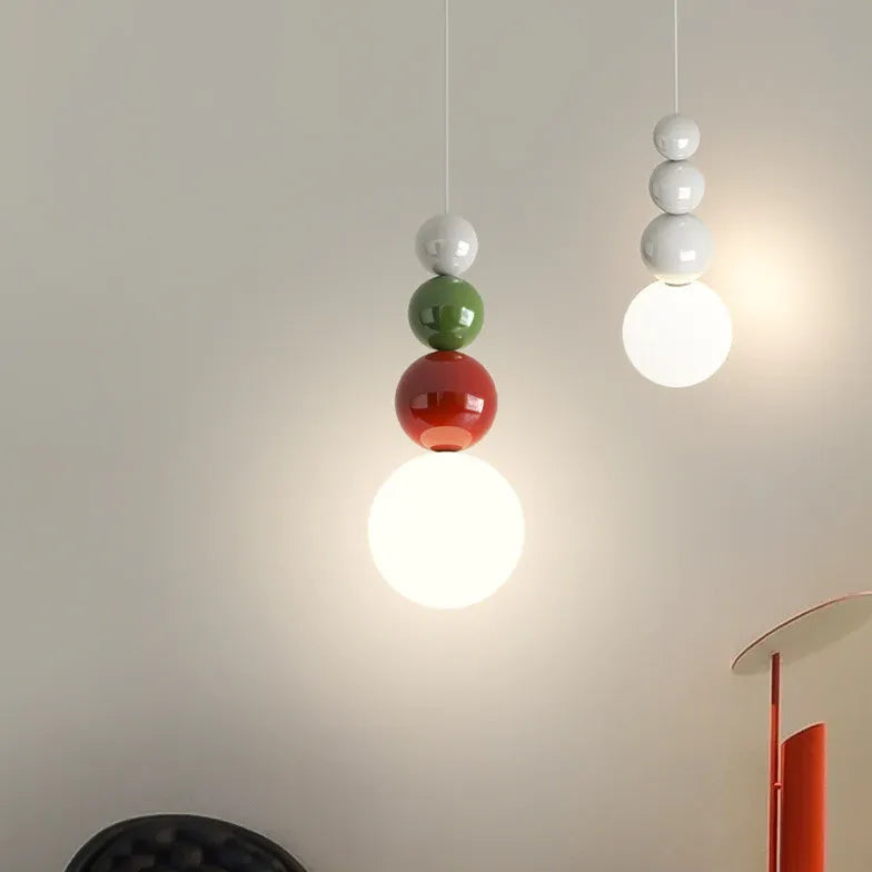 Multi-Sphere Glossy Artistic Modern Pendant Light