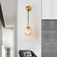Apliques de pared interior modernos con diseño esférico colgante