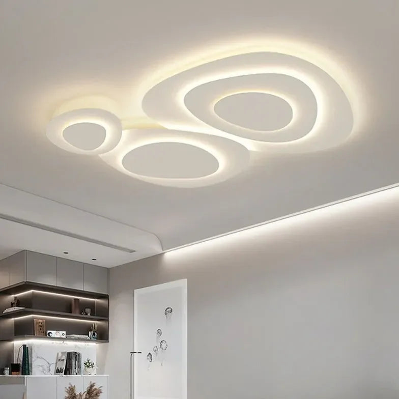 Plafon led empotrar lámpara de techo ovalada color blanco