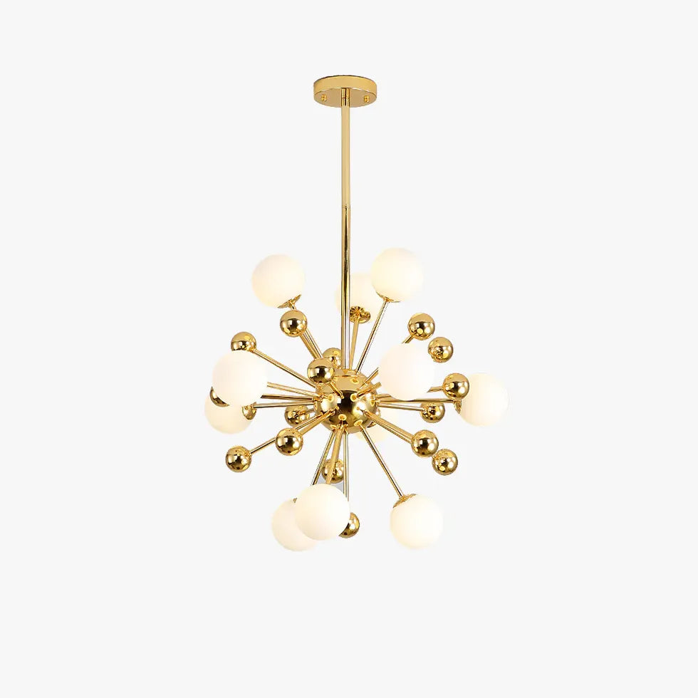 Star Radiation Modern Gold Chandelier