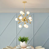 Star Radiation Modern Gold Chandelier