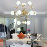 Star Radiation Modern Gold Chandelier