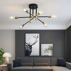 Lámpara de techo moderna articulada estilo Sputnik para salón