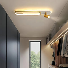 Foco de techo orientable regulable de metal de estilo moderno para pasillo