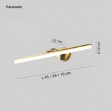 Aplique para espejo de baño LED orientable moderno IP44