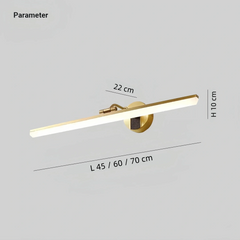 Aplique para espejo de baño LED orientable moderno IP44