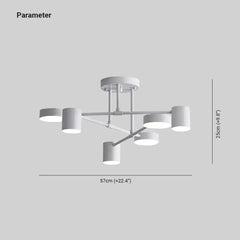 Lámparas LED techo cocina diseño moderno en forma de cilindro