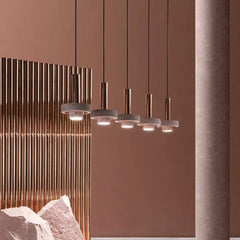 Lámpara colgante de terrazo rosa