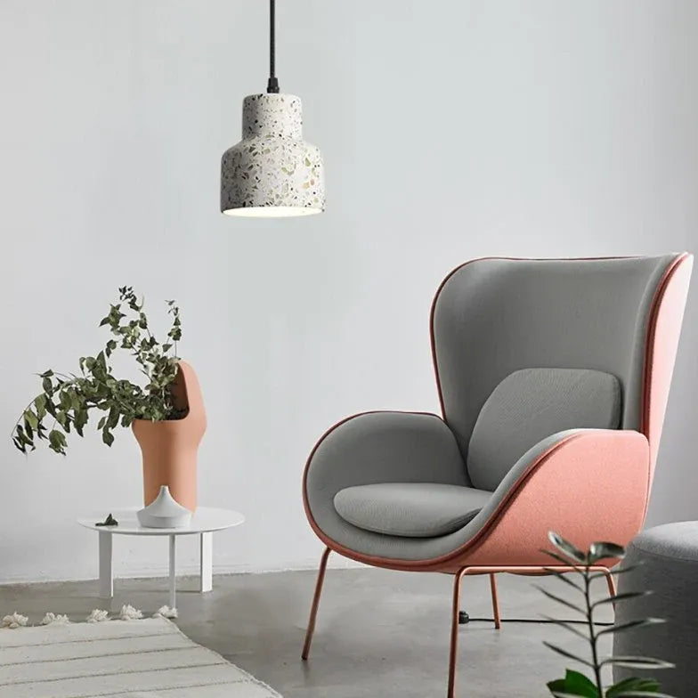 Terrazzo-style Speckled Texture Pendant Light