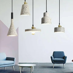 Lámparas de salón techo modernas estilo terrazo