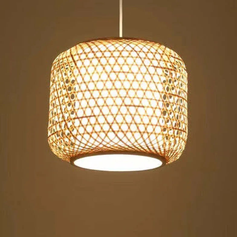 Bamboo Lantern for Dining Room Pendant Light